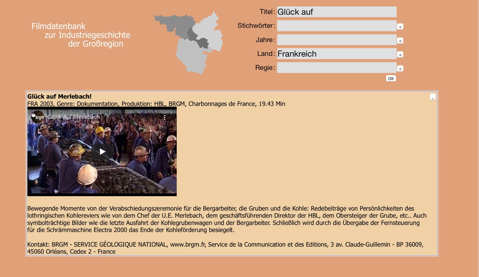 Filmdatenbank Industriekultur – www.filmbuero-saar.de